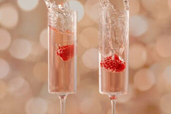 soupe de champagne à la framboise